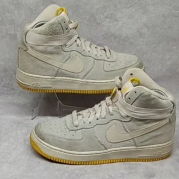 Nike Air Force 1 High Desert Sand Varsity Maize 6.5 Y - Picture 2 of 7